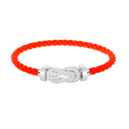 [Mystic]CHANCE LARGE 8 FIGURE BUCKLE HALF DIAMOND BRACELET SILVER