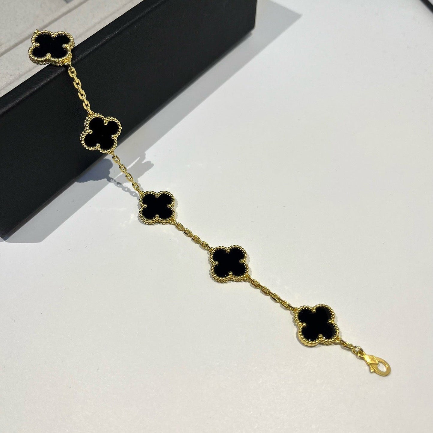 [Mystic] CLOVER 5モチーフ オニキスブレスレット コレクション