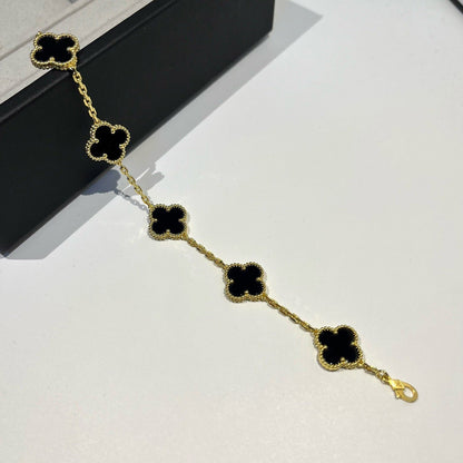 [Mystic] CLOVER 5モチーフ オニキスブレスレット コレクション
