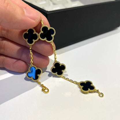 [Mystic] CLOVER 5モチーフ オニキスブレスレット コレクション