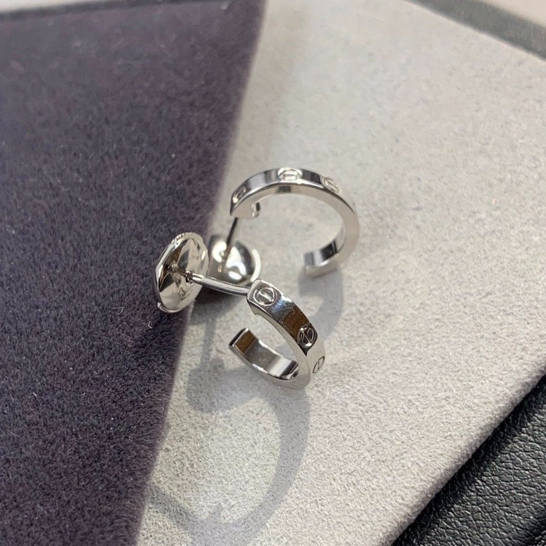 [Mystic]LOVE EARRINGS 2.65MM SILVER