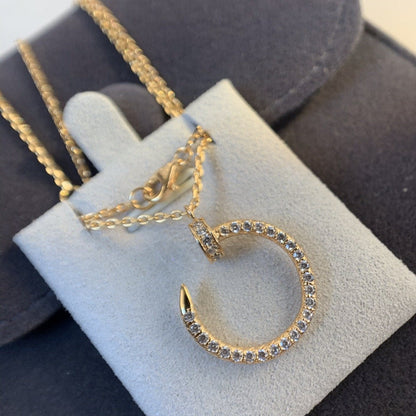 [Mystic]JUSTE NECKLACE PINK GOLD DIAMONDS