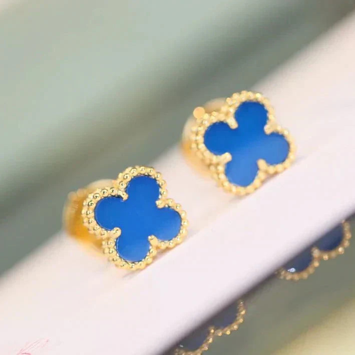 [Mystic]CLOVER MINI 9.5MM ターコイズ イヤリング