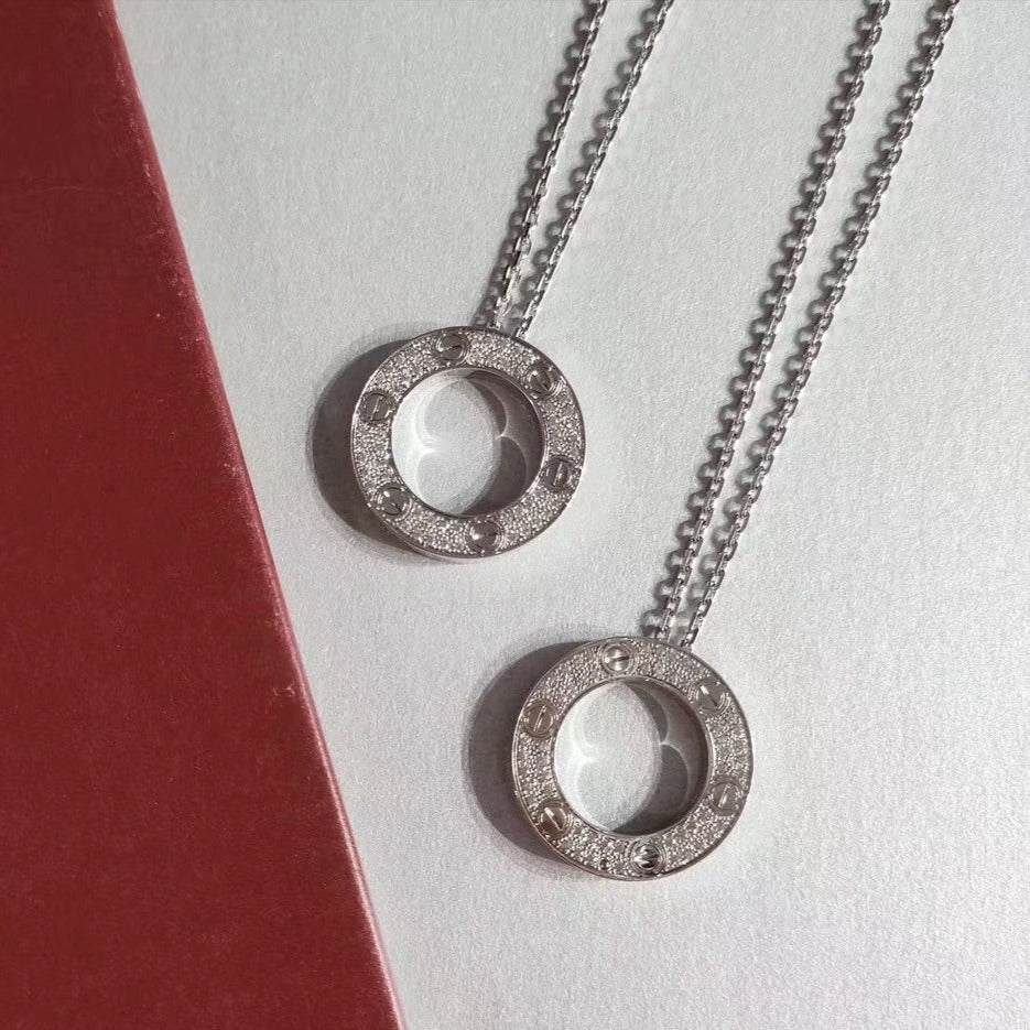 [Mystic]LOVE NECKLACE ADJUSTABLE SILVER