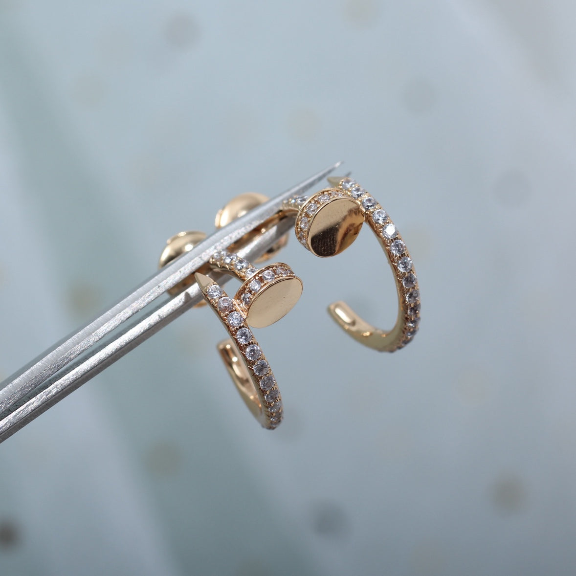 [Mystic]ジュスト イヤリング 12.75MM ピンクゴールド ダイヤモンド