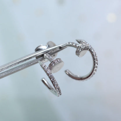 [Mystic] JUSTE EARRINGS 12.75MM SILVER DIAMOND