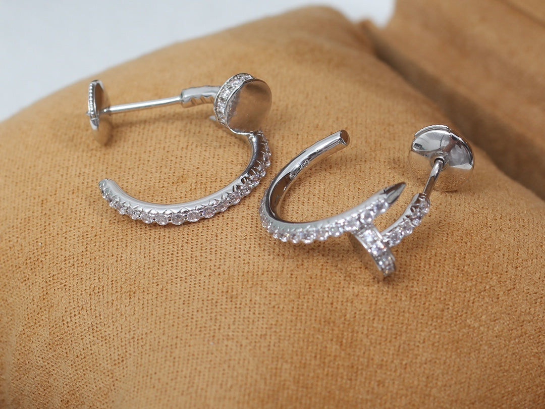[Mystic] JUSTE EARRINGS 12.75MM SILVER DIAMOND