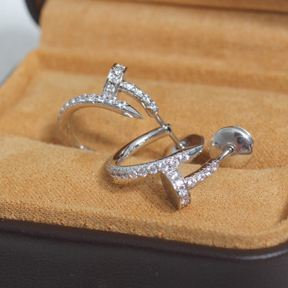 [Mystic] JUSTE EARRINGS 12.75MM SILVER DIAMOND