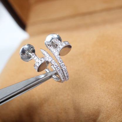 [Mystic] JUSTE EARRINGS 12.75MM SILVER DIAMOND