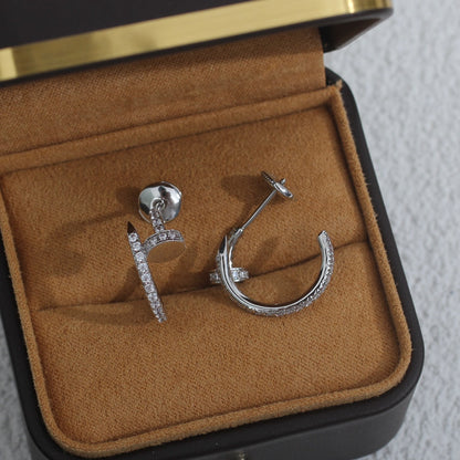 [Mystic] JUSTE EARRINGS 12.75MM SILVER DIAMOND