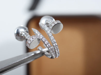 [Mystic] JUSTE EARRINGS 12.75MM SILVER DIAMOND