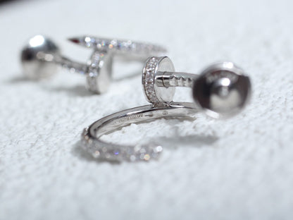 [Mystic] JUSTE EARRINGS 12.75MM SILVER DIAMOND