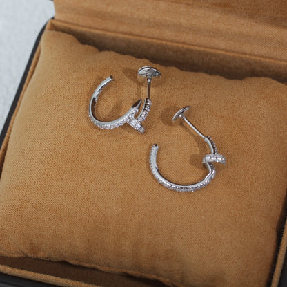 [Mystic] JUSTE EARRINGS 12.75MM SILVER DIAMOND