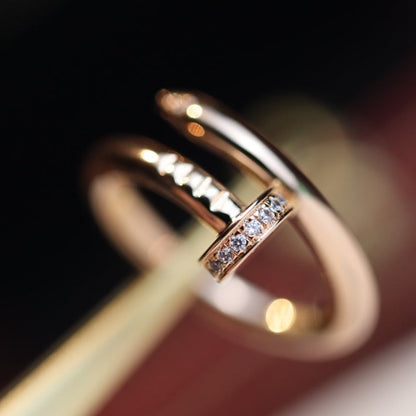 [Mystic]JUSTE RING 2.65MM PINK GOLD DIAMOND