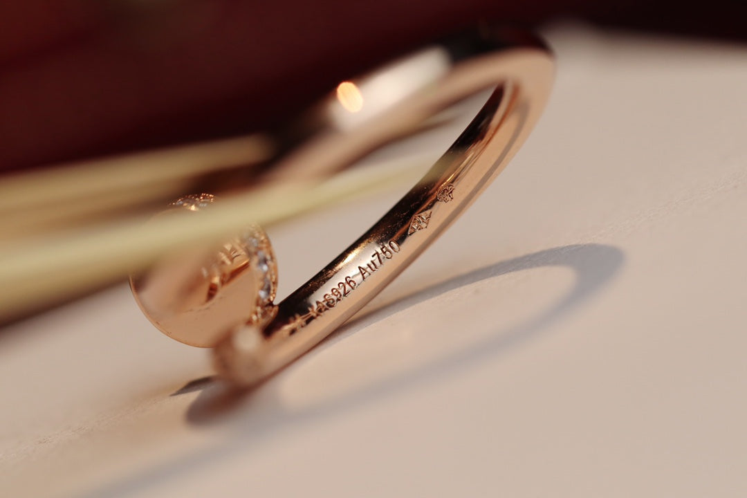 [Mystic]JUSTE RING 2.65MM PINK GOLD DIAMOND