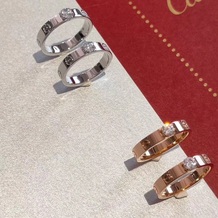 [Mystic]ラブリング 3.6mm 1ビッグダイヤモンド