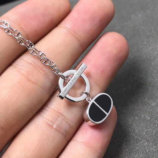 [Mystic]CHAINE VERSO BLACK CERAMIC NECKLACE