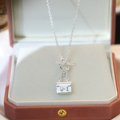 [Mystic]POP H PEDANT SILVER NECKLACE