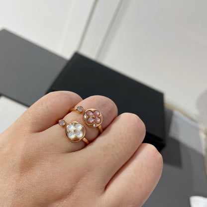 [Mystic]SUN 1 DIAMOND PINK MOP RING