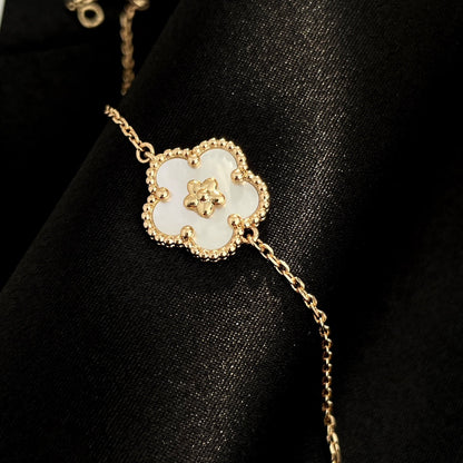 [Mystic]LUCKY SPRING ROSE GOLD MOPブレスレット