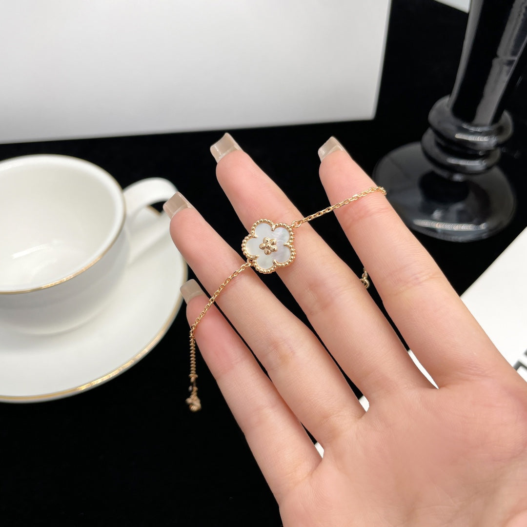 [Mystic]LUCKY SPRING ROSE GOLD MOPブレスレット
