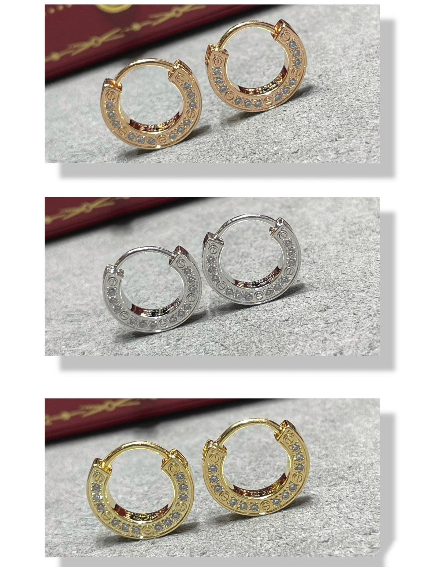 [Mystic]LOVE DIAMOND EARRINGS
