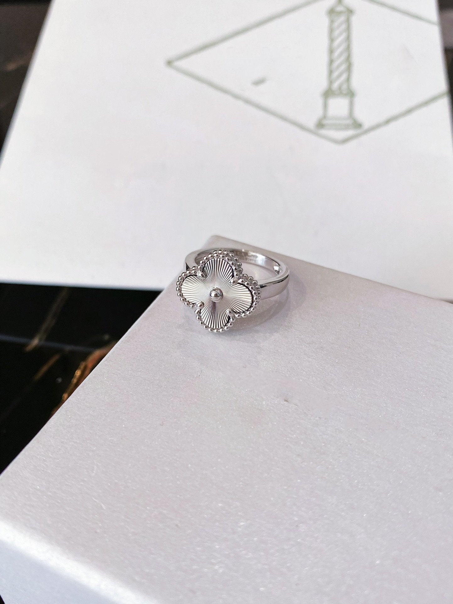 [Mystic]CLOVER SILVER RING