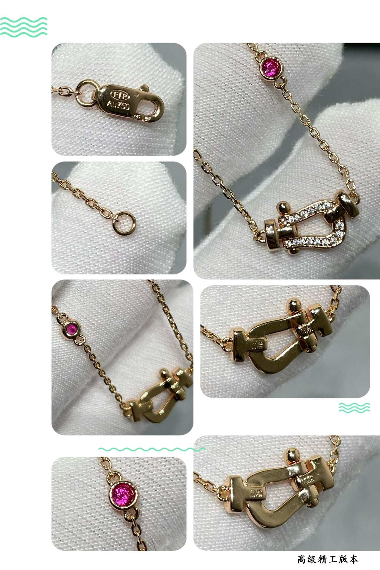 [Mystic]フォース10 ダイヤモンド ピンクゴールド ネックレス