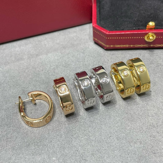 [Mystic]LOVE 5.5MM 1ダイヤモンドイヤリング