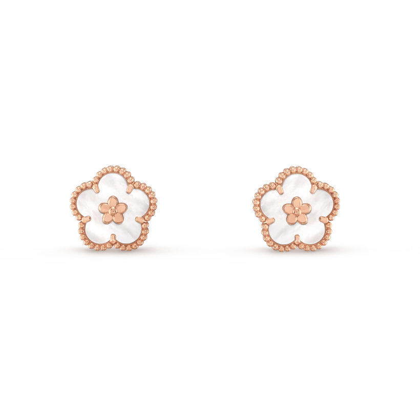 [神秘]ラッキーホワイトモップイヤリング