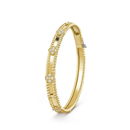 [Mystic] クローバーブレスレット 4MM ダイヤモンド