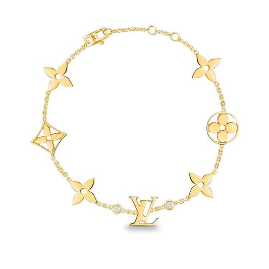 [Mystic]STAR AND SUN 7モチーフ ゴールドブレスレット