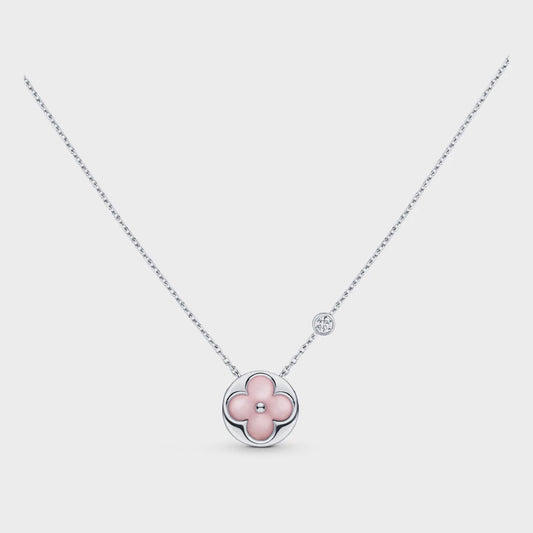 [ミスティック]サンモチーフピンクMOPシルバーブレスレット