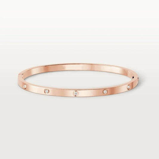 [ミスティック]LOVEブレスレット 3.65MM ダイヤモンド10個