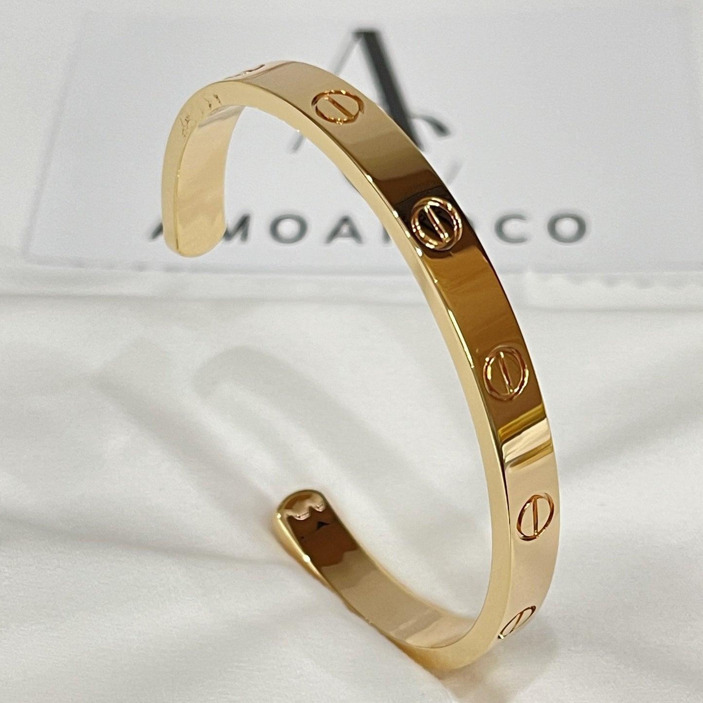 [Mystic]LOVE ブレスレット 6.1MM オープンカフ