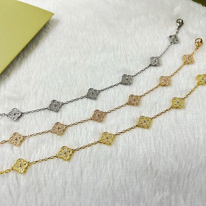 [Mystic]CLOVER 6 MOTIF DIAMOND BRACELET