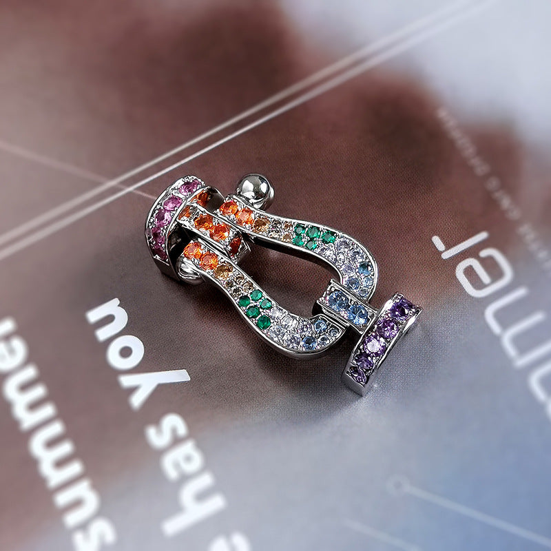 [Mystic]フォースラージホースシューカラーダイヤモンドブレスレット ローズゴールド