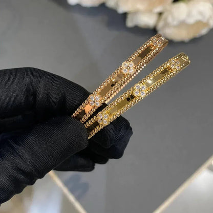 [Mystic] クローバーブレスレット 4MM ダイヤモンド