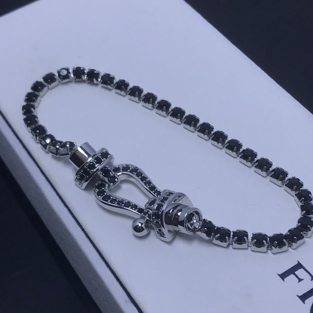 [Mystic]フォース ラージ ホースシュー フルダイヤモンド テニスブレスレット