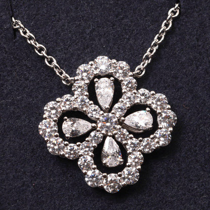 [Mystic]LOOP NECKLACE FULL MOTIF DIAMOND 16MM MULTIPLE COLORS