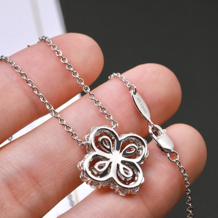 [Mystic]LOOP NECKLACE FULL MOTIF DIAMOND 16MM MULTIPLE COLORS