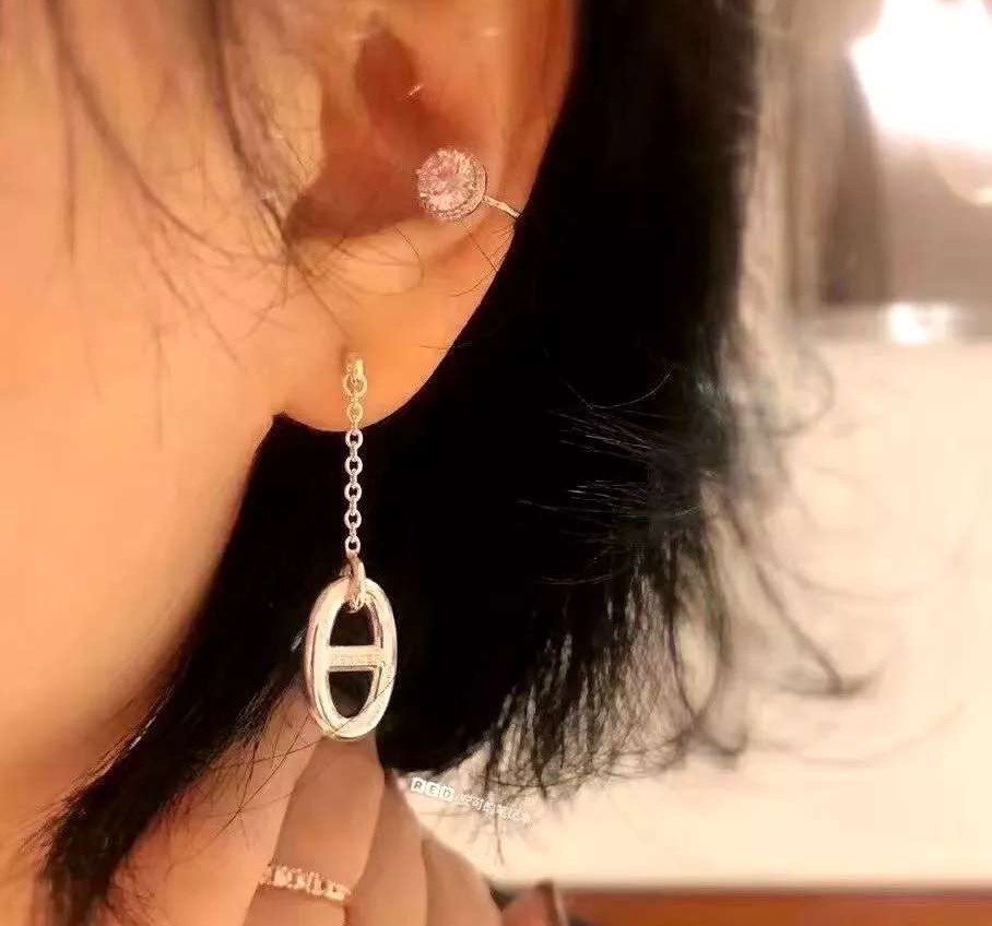 [ミスティック]チェーンタッセルピアス