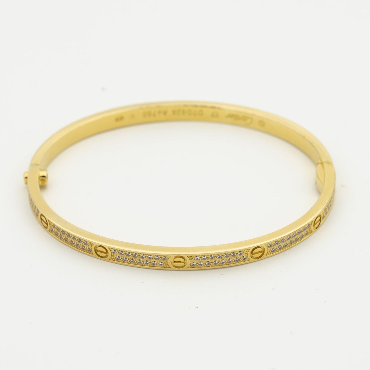 [Mystic]LOVE ブレスレット、ダイヤモンド パヴェ、3.65mm