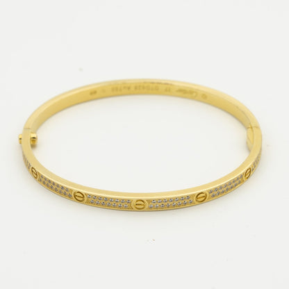 [Mystic]LOVE ブレスレット、ダイヤモンド パヴェ、3.65mm