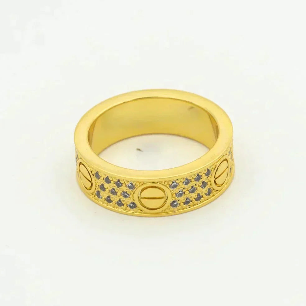 [Mystic]LOVE RING 5.5MM DIAMONDS PAVED