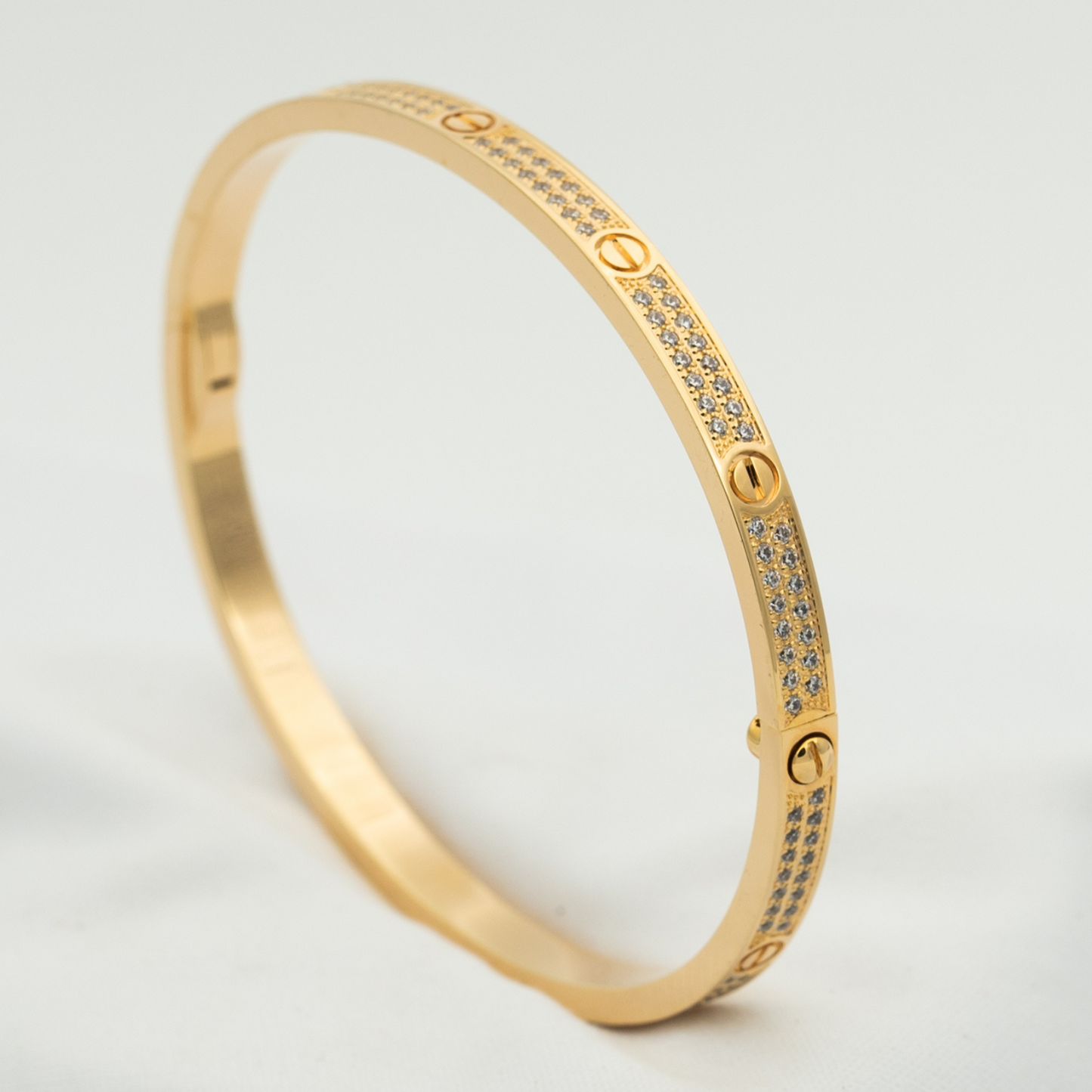 [Mystic]LOVE ブレスレット、ダイヤモンド パヴェ、3.65mm