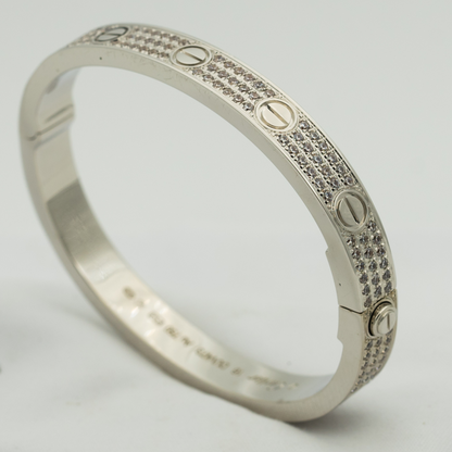 [Mystic]ラブブレスレット 6.1mm パヴェダイヤモンド