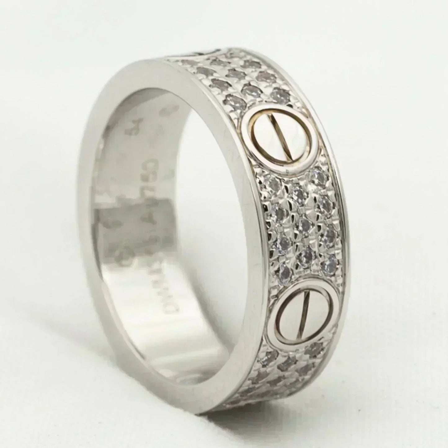 [Mystic]LOVE RING 5.5MM DIAMONDS PAVED