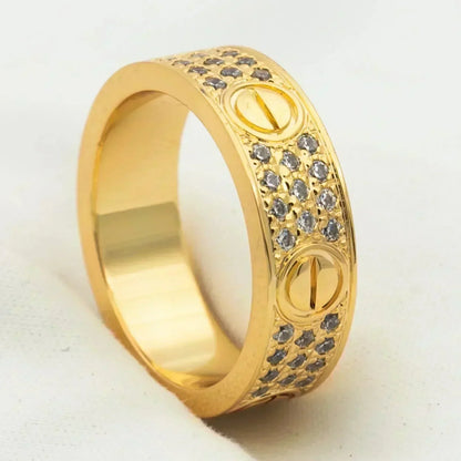 [Mystic]LOVE RING 5.5MM DIAMONDS PAVED