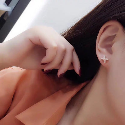 [Mystic]JEUX DE GOLD DIAMOND EARRINGS